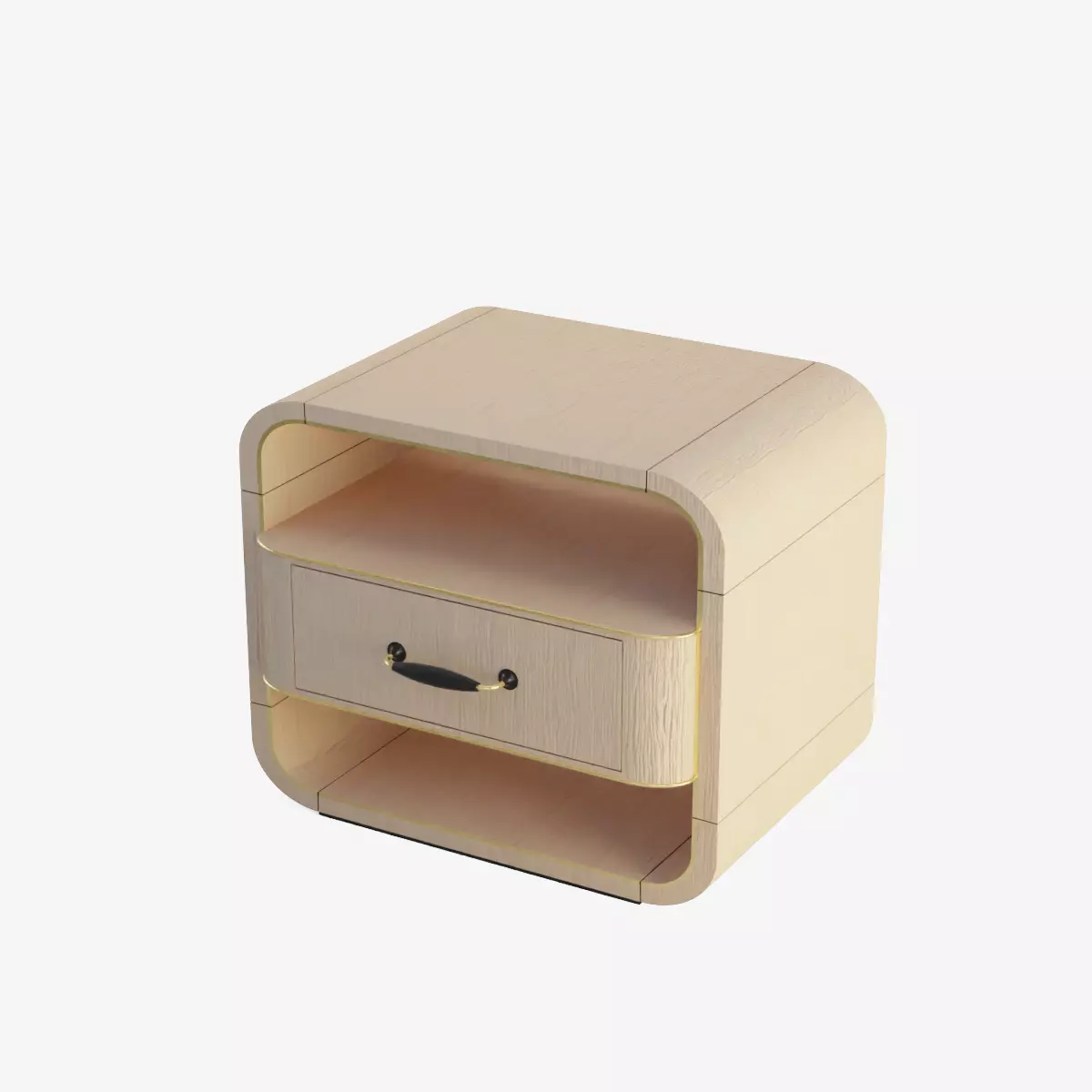 Bedside Table Low-poly 3D model
