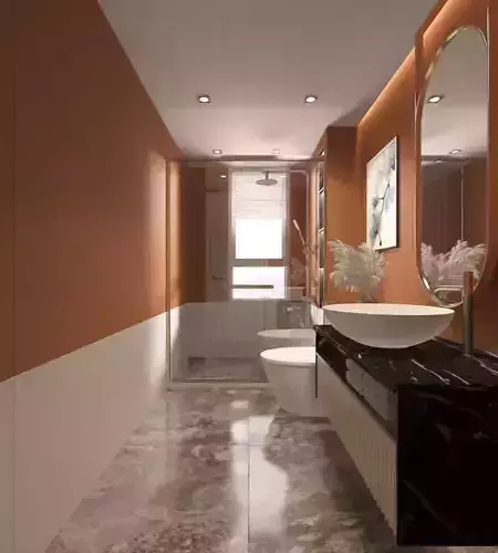Luxury Interior Scenes-Bathroom 1