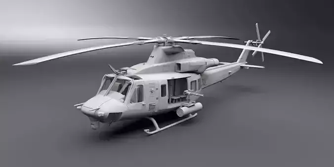 Uh1Y Venom Scale model  3D print model