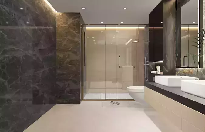Luxury Interior Scenes-Bathroom 2