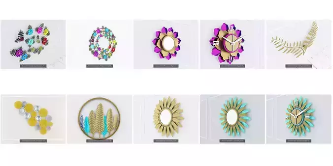  Decorative Metal stainless plants with gold G1