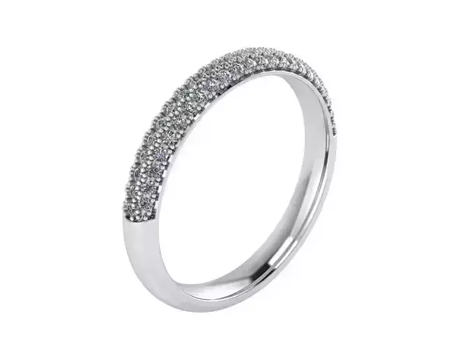 Bright bridge diamond ring 2385 3D print model 