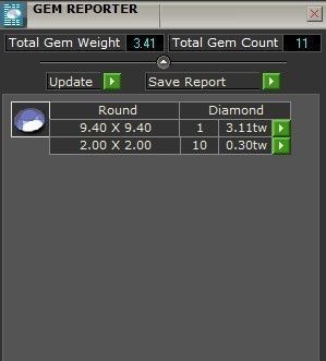 Round stone pendant 2386 3D print model 3D print model_8