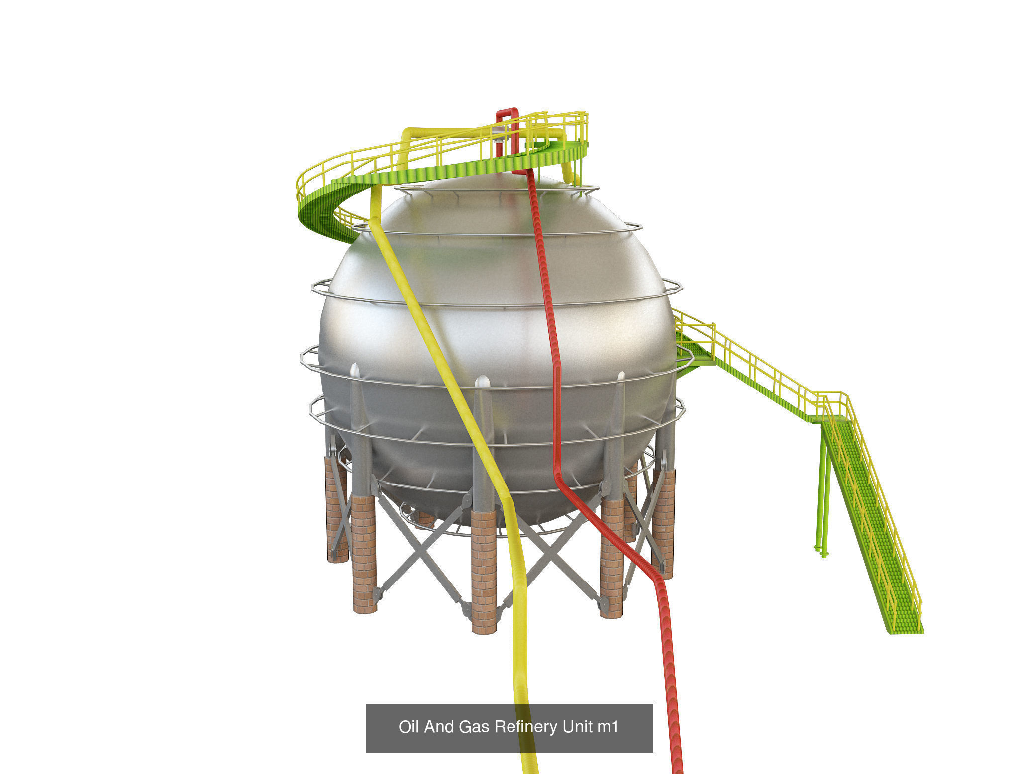 Oil And Gas Refinery Unit G5 3D Model Collection_1