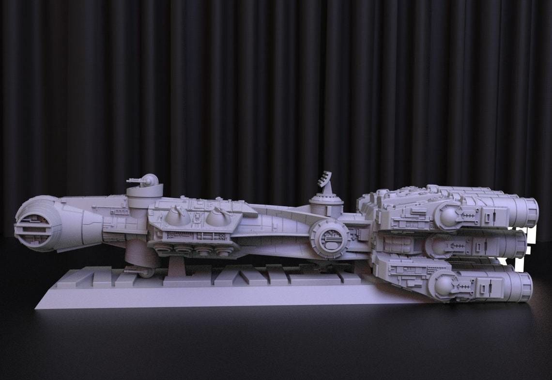 CR90 Space Ship 3D Print STL File for 3D Printing - Digital File 3D print model_22