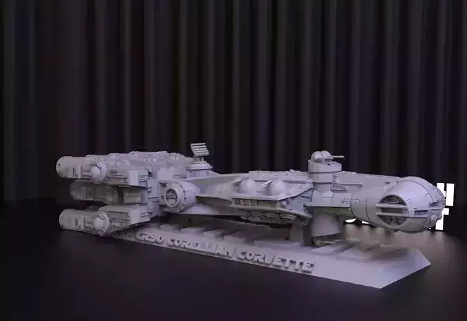 CR90 Space Ship 3D Print STL File for 3D Printing - Digital File 3D print model
