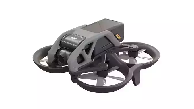Dji Avata fpv drone Low-poly 3D model