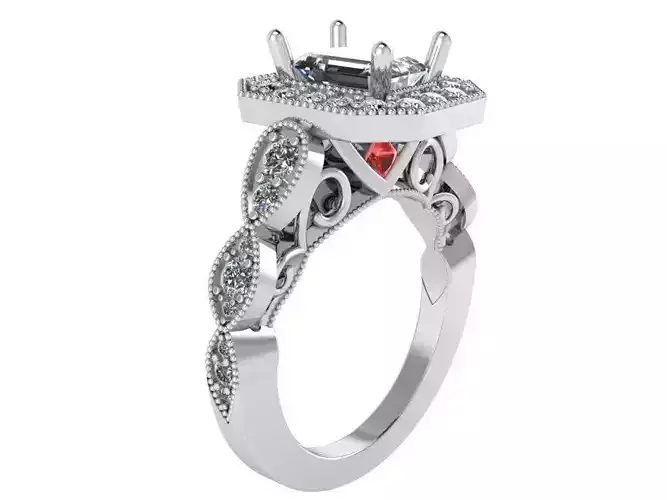 Royal Diamond ring 2392 3D print model