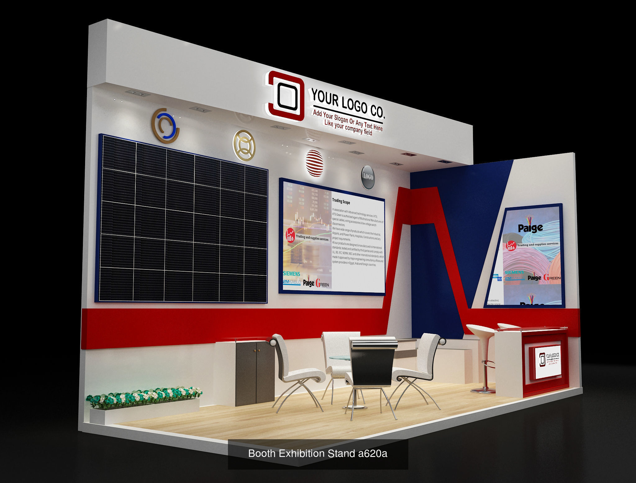  Booth Exhibition Stand G6 3D Model Collection_2