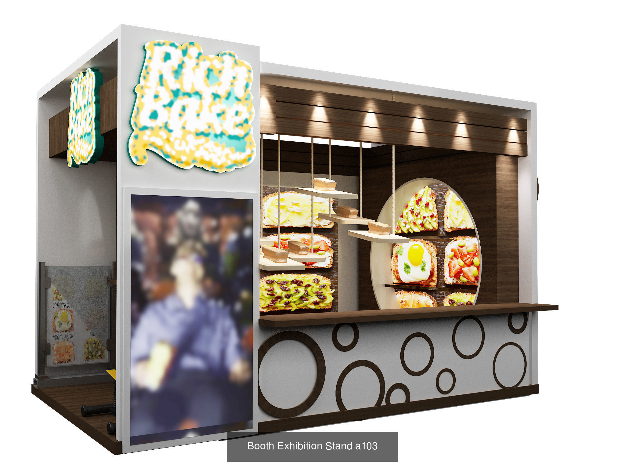  Booth Exhibition Stand G6 3D Model Collection_5