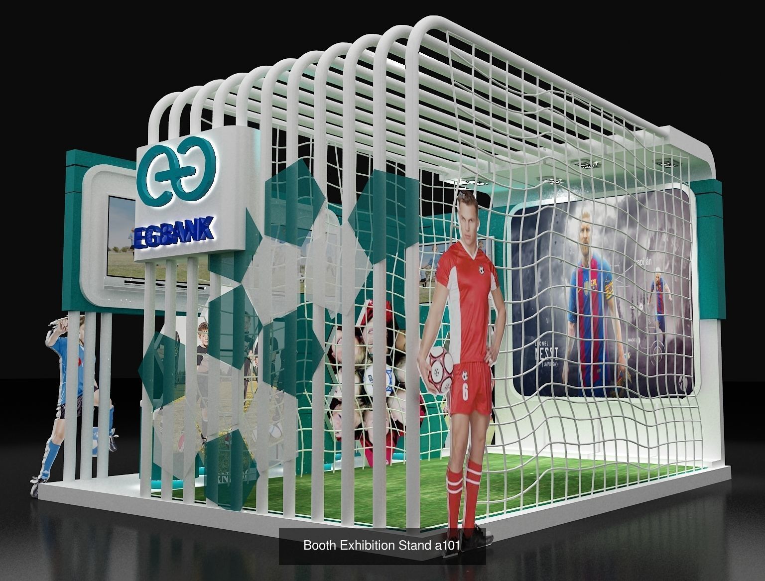  Booth Exhibition Stand G6 3D Model Collection_3