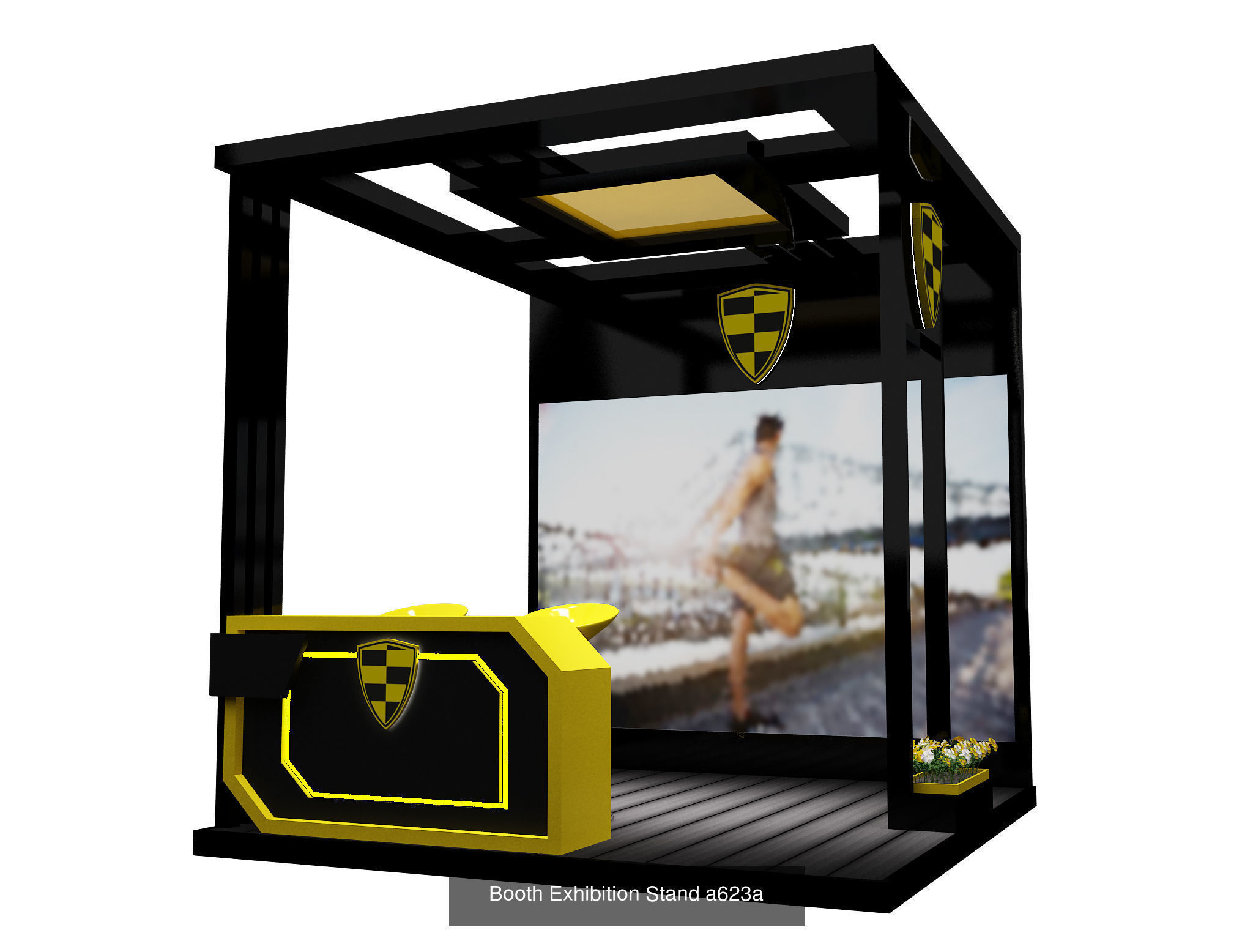  Booth Exhibition Stand G6 3D Model Collection_11