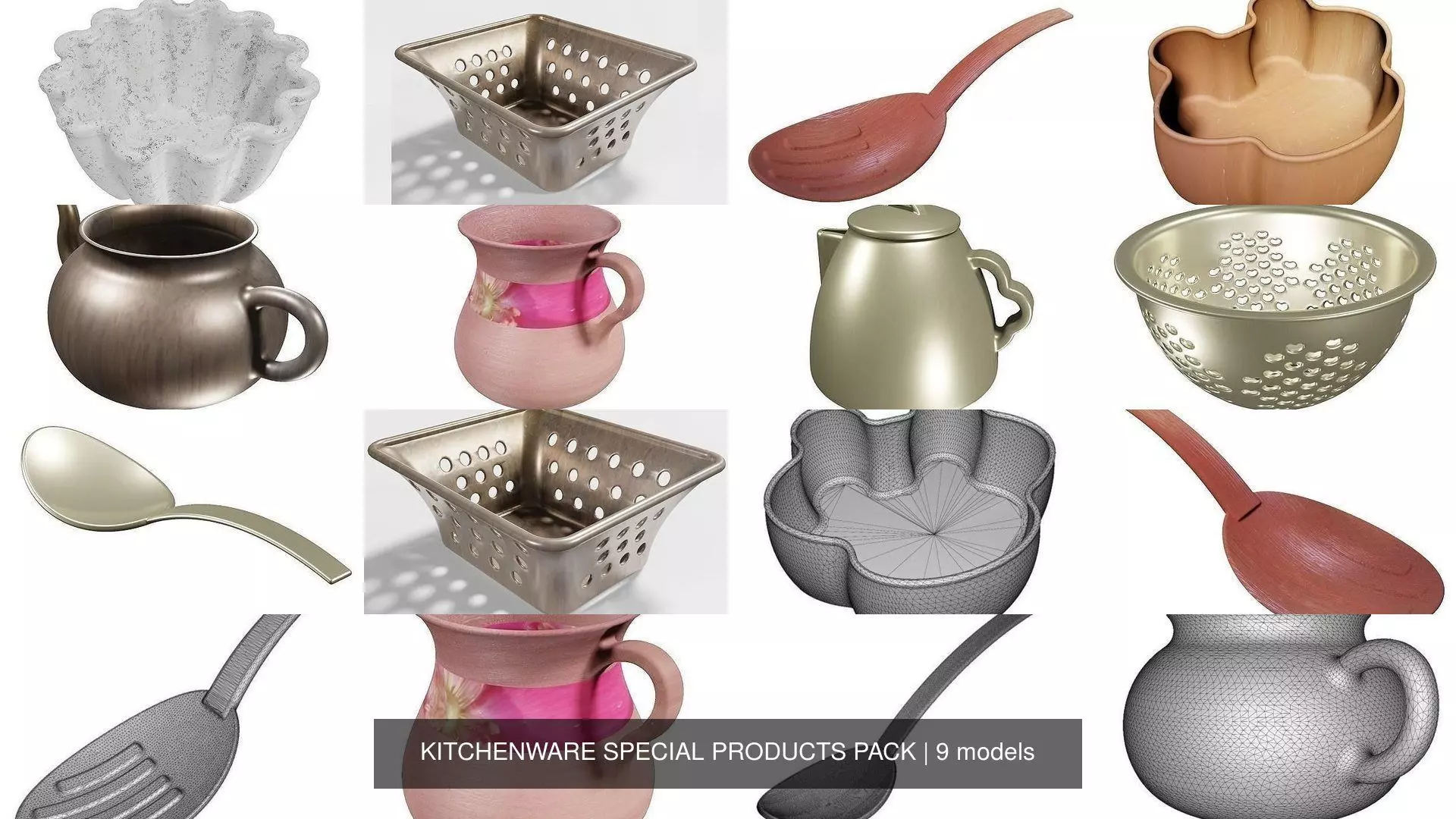 KITCHENWARE SPECIAL PRODUCTS PACK 3D Model Collection_0