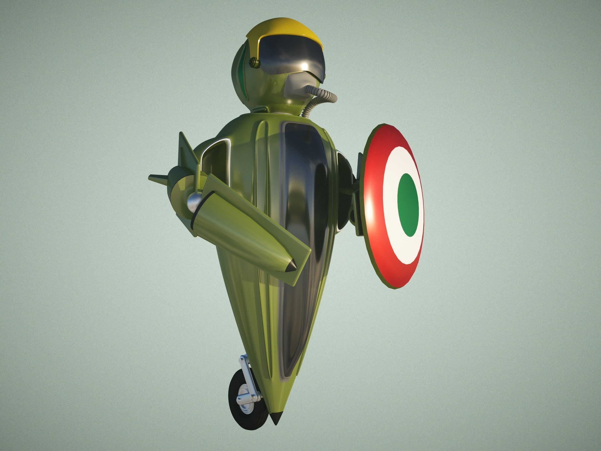 GHIBLI - Mascotte for Italian AM 3D model_3