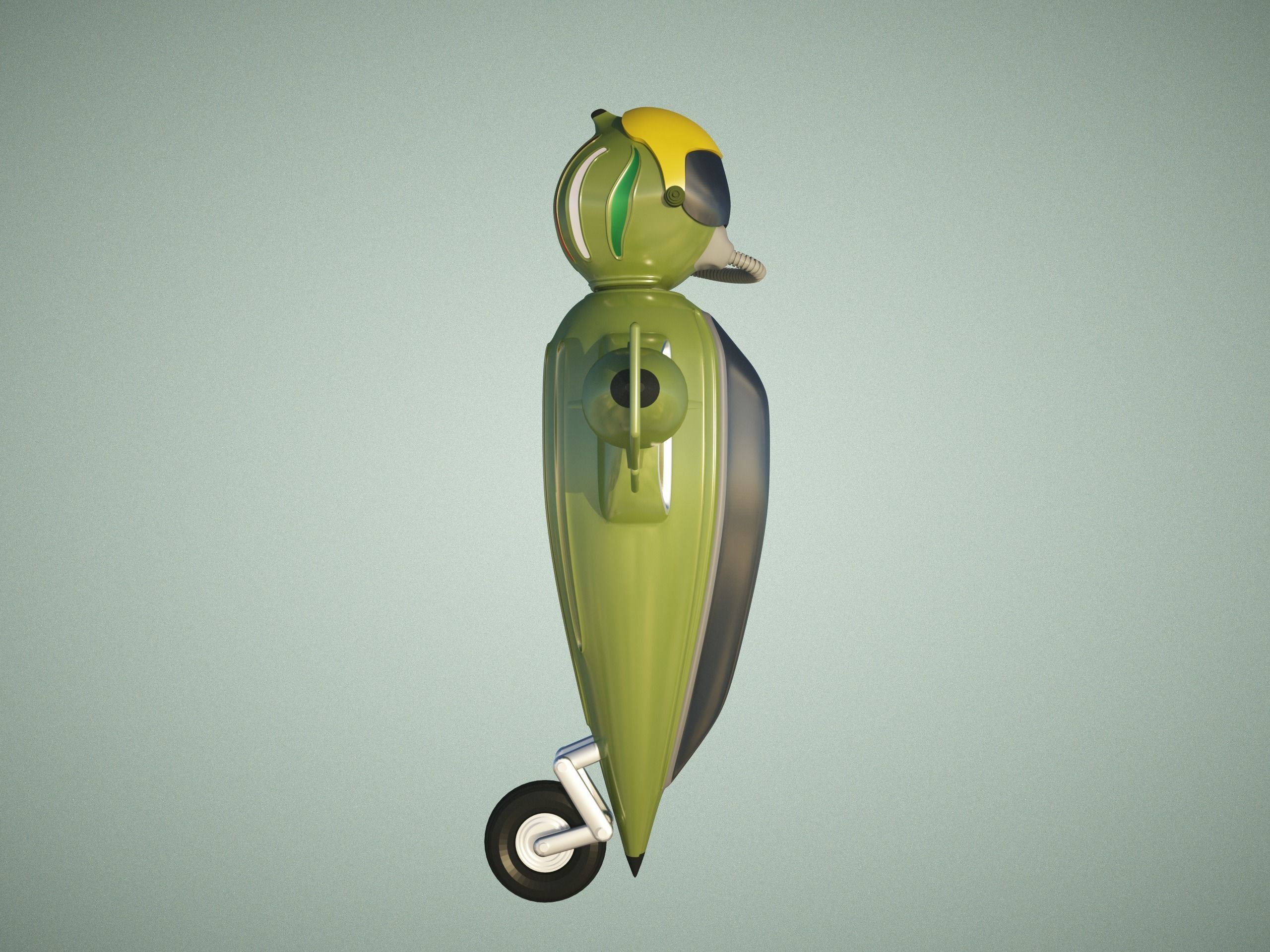 GHIBLI - Mascotte for Italian AM 3D model_4