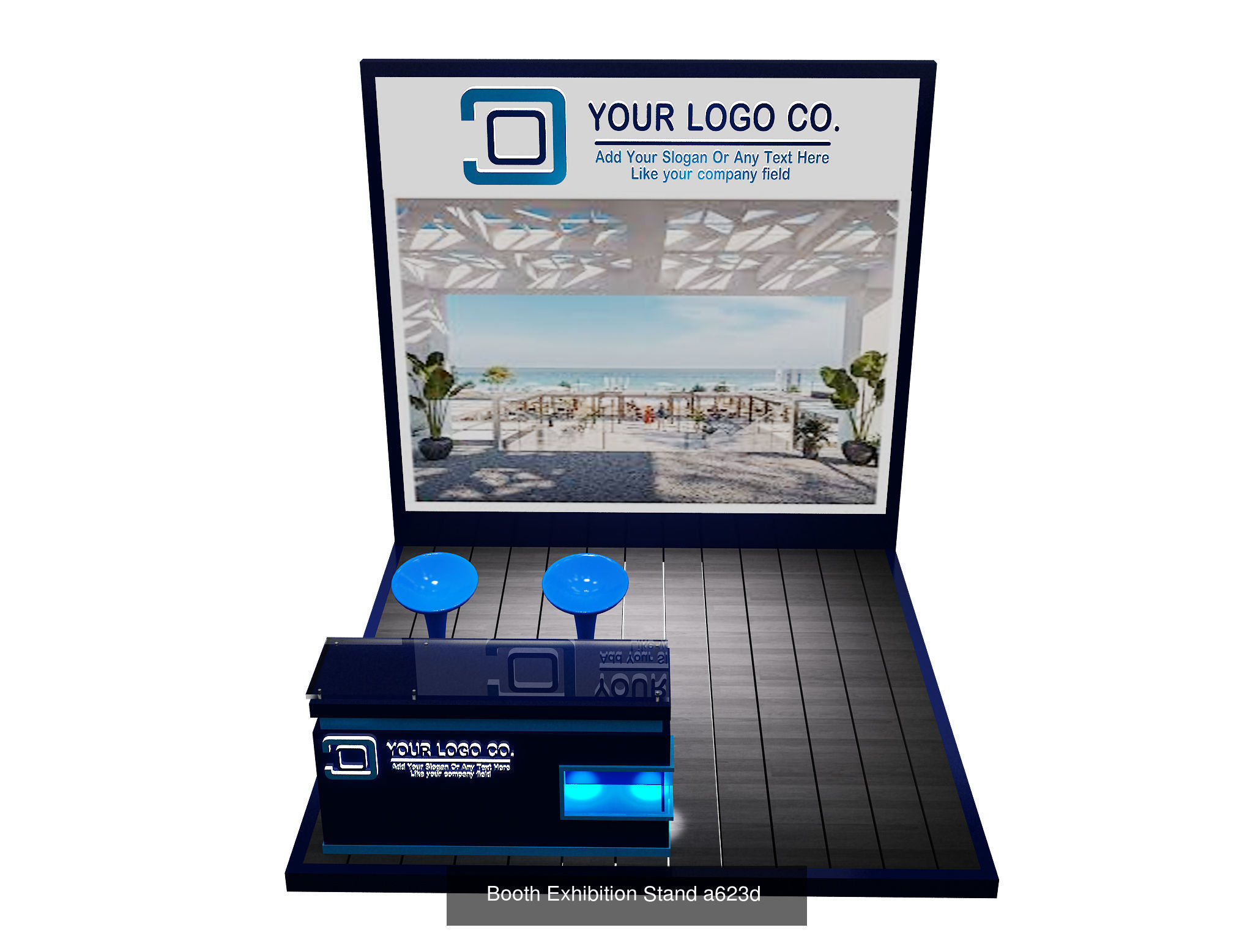 Booth Exhibition Stand  G7 3D Model Collection_9