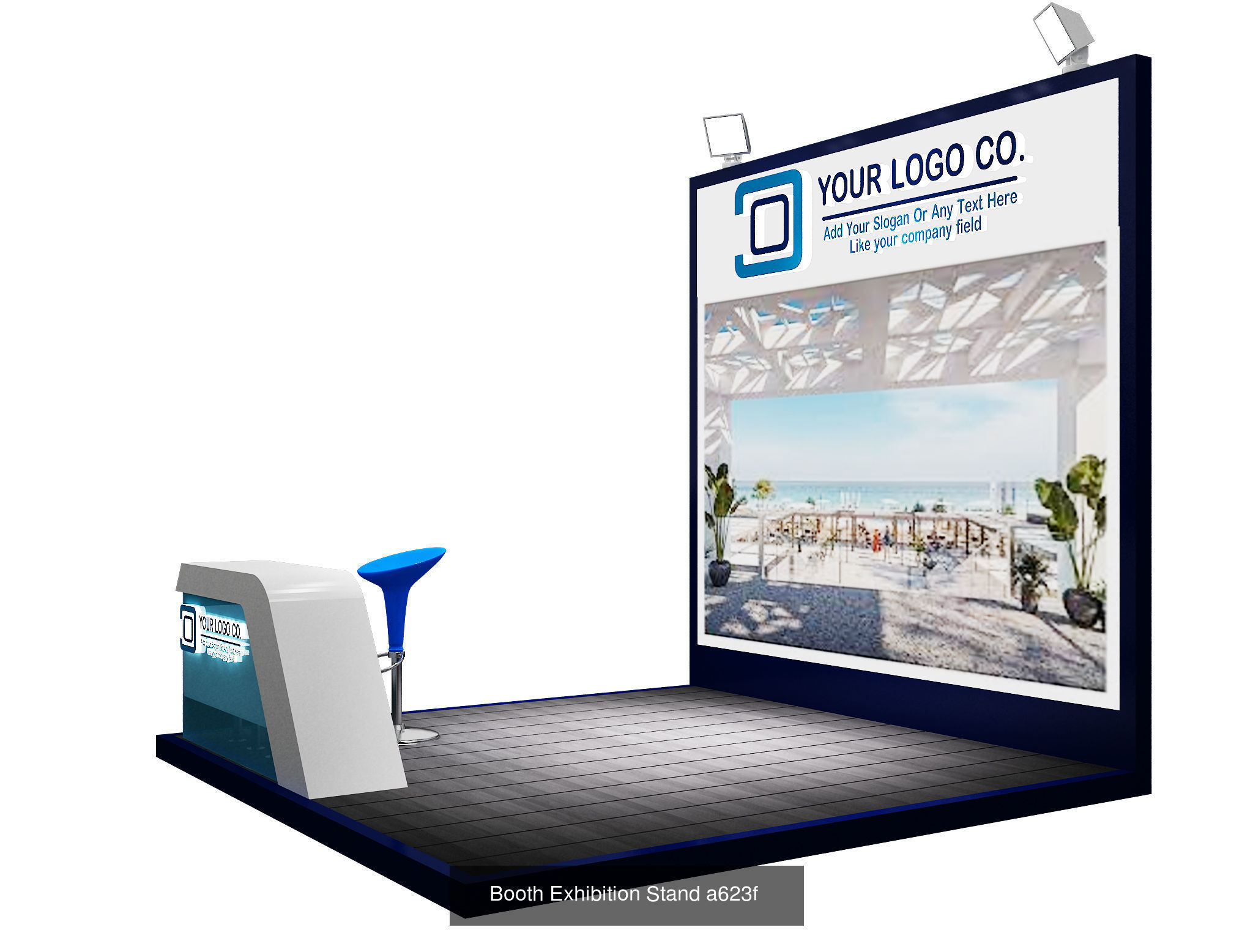 Booth Exhibition Stand  G7 3D Model Collection_10