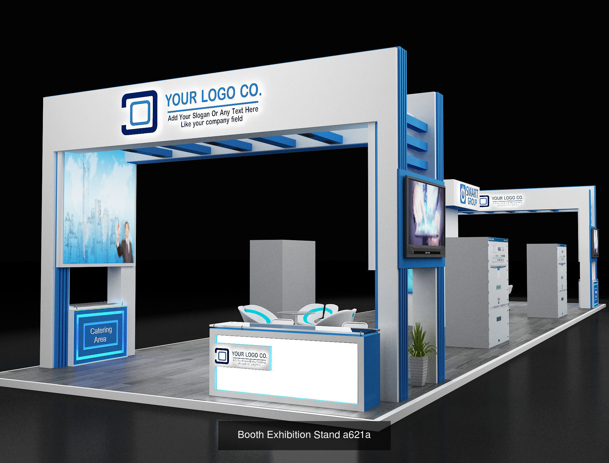 Booth Exhibition Stand  G7 3D Model Collection_8