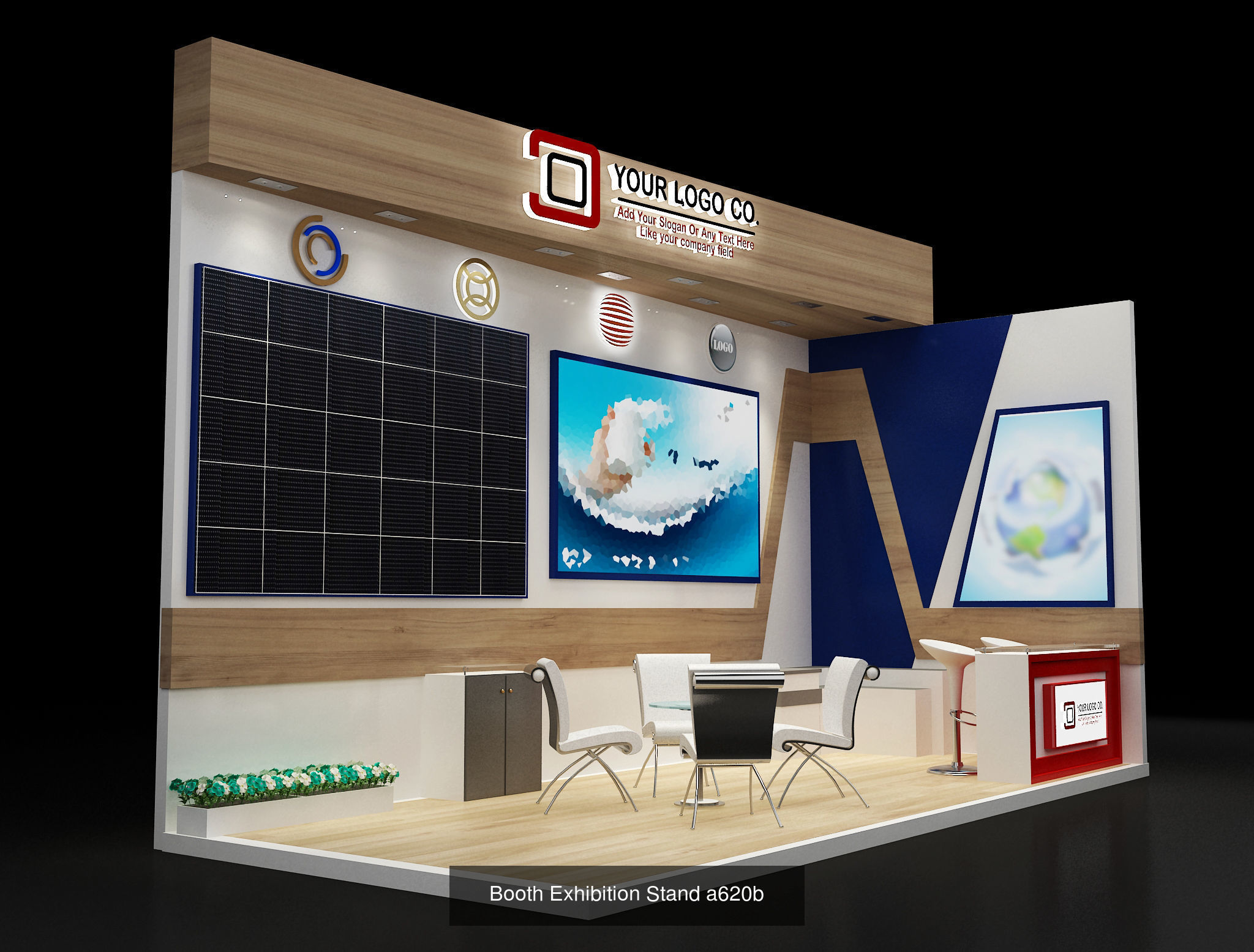 Booth Exhibition Stand  G7 3D Model Collection_3