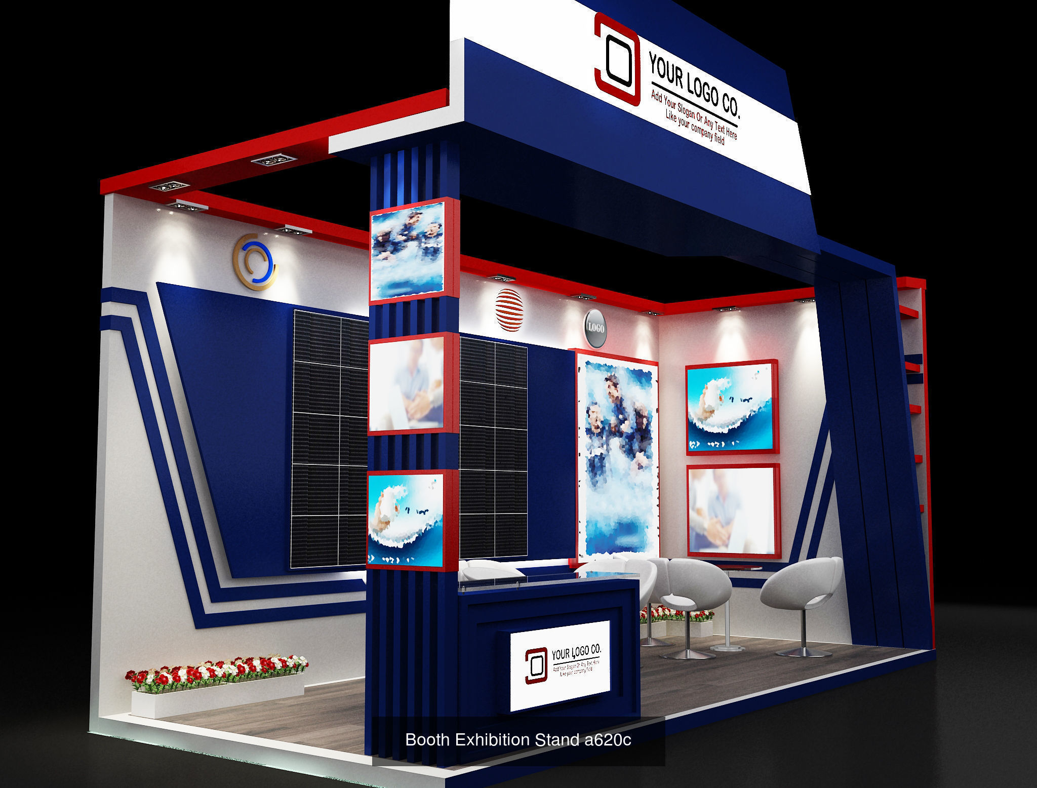 Booth Exhibition Stand  G7 3D Model Collection_4