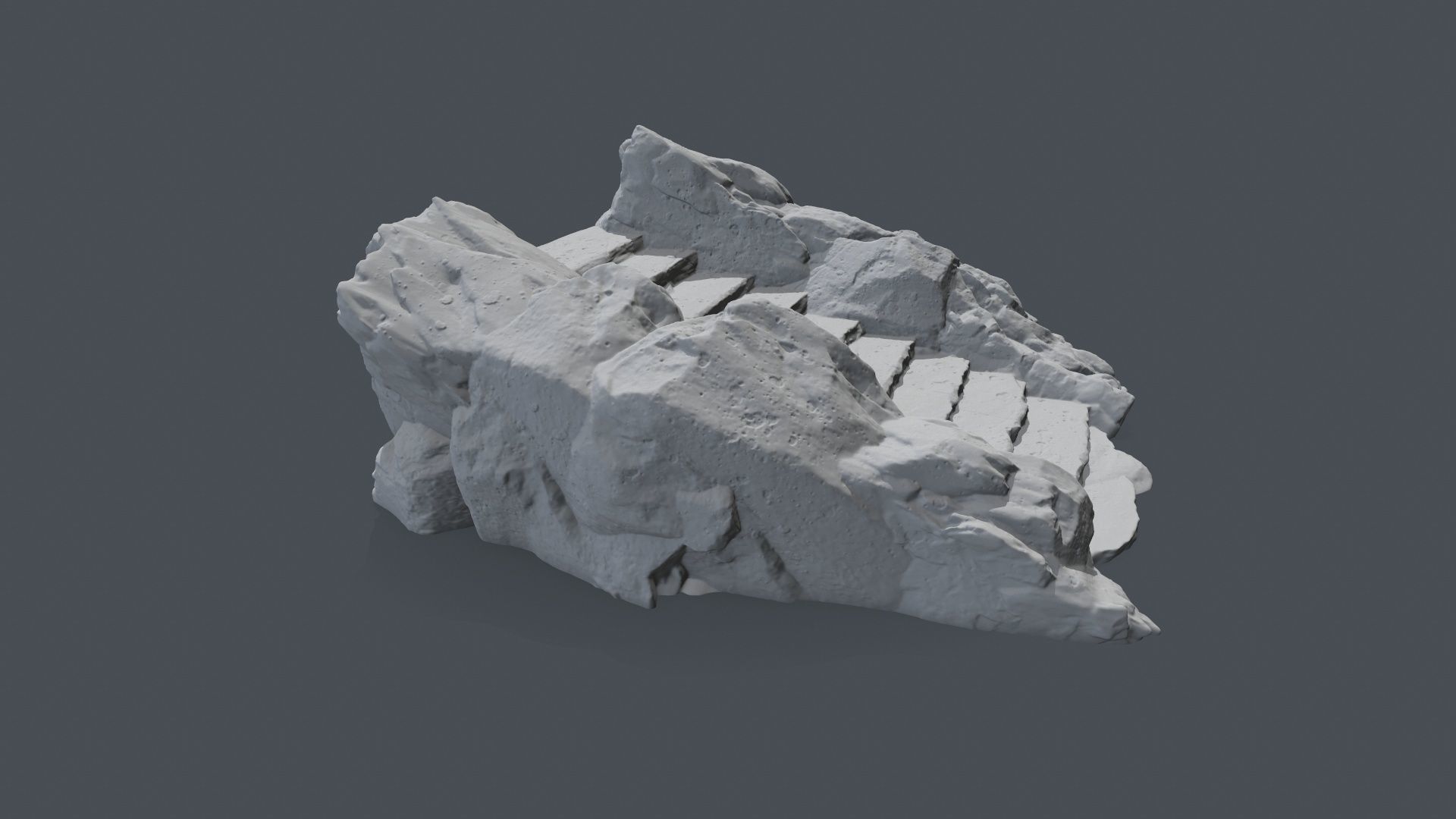 Stair rock 3D print model_6