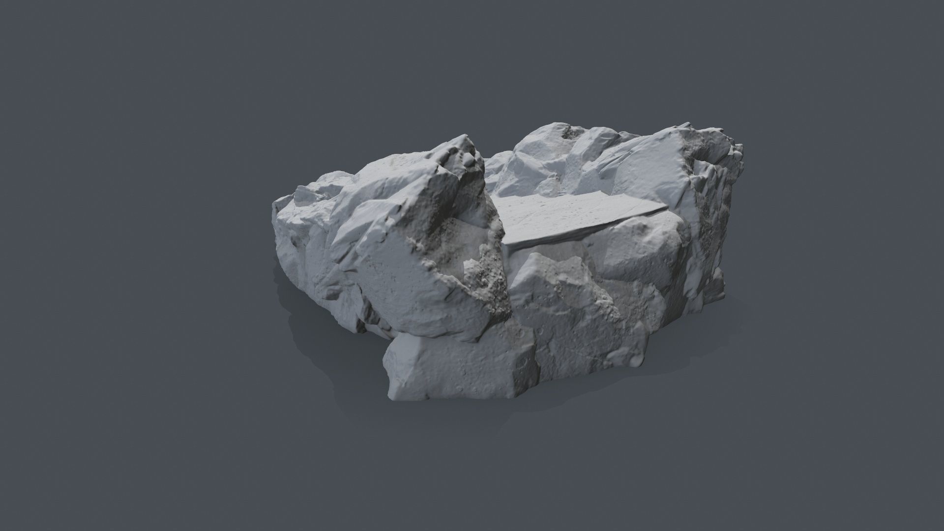 Stair rock 3D print model_3
