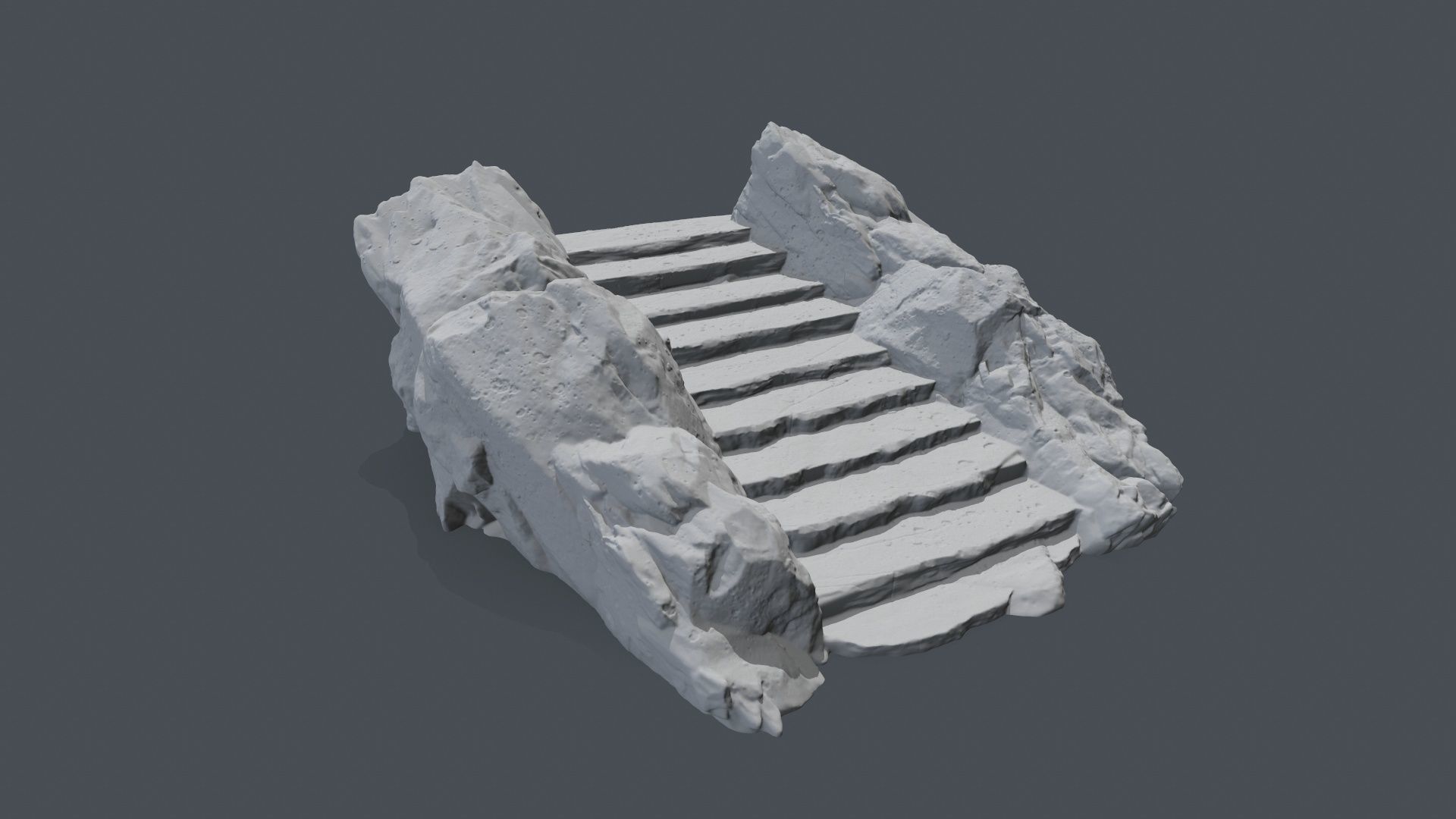 Stair rock 3D print model_7