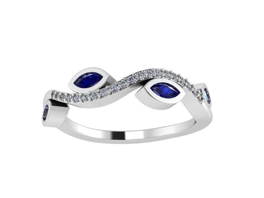 Diamond solitaire ring 2394 3D print model 3D print model_2