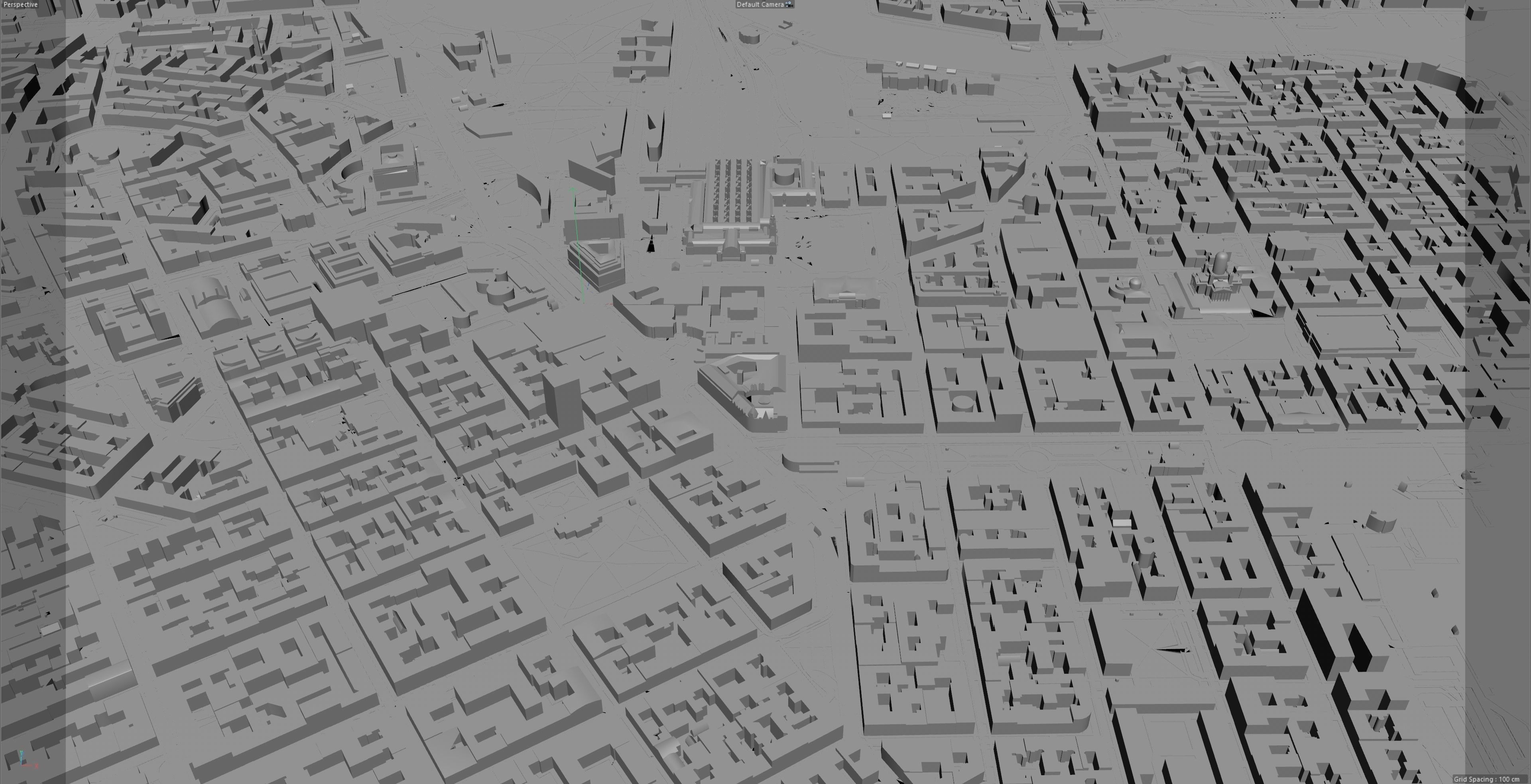 Helsinki Downtown Finland  Low-poly 3D model_9