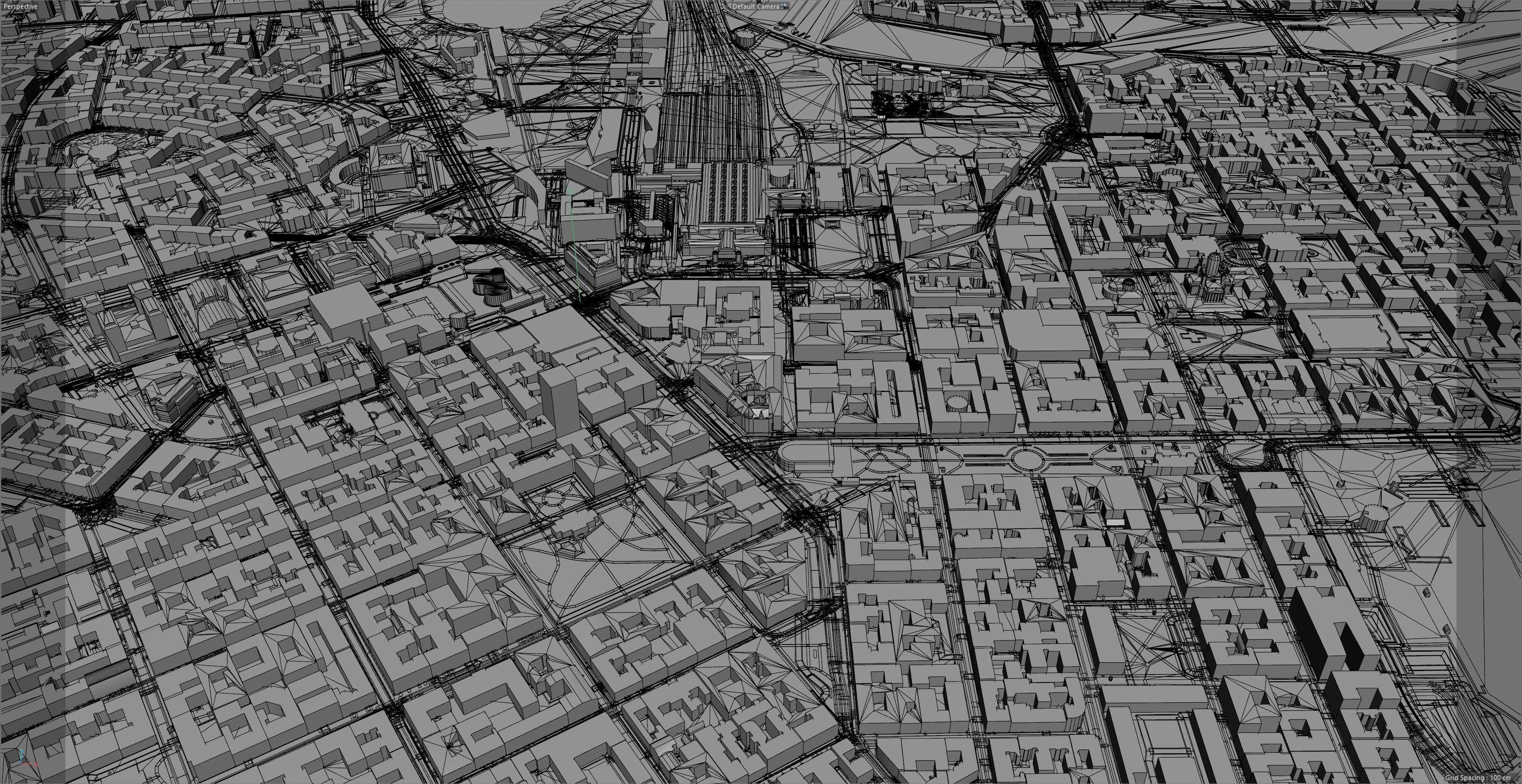 Helsinki Downtown Finland  Low-poly 3D model_8