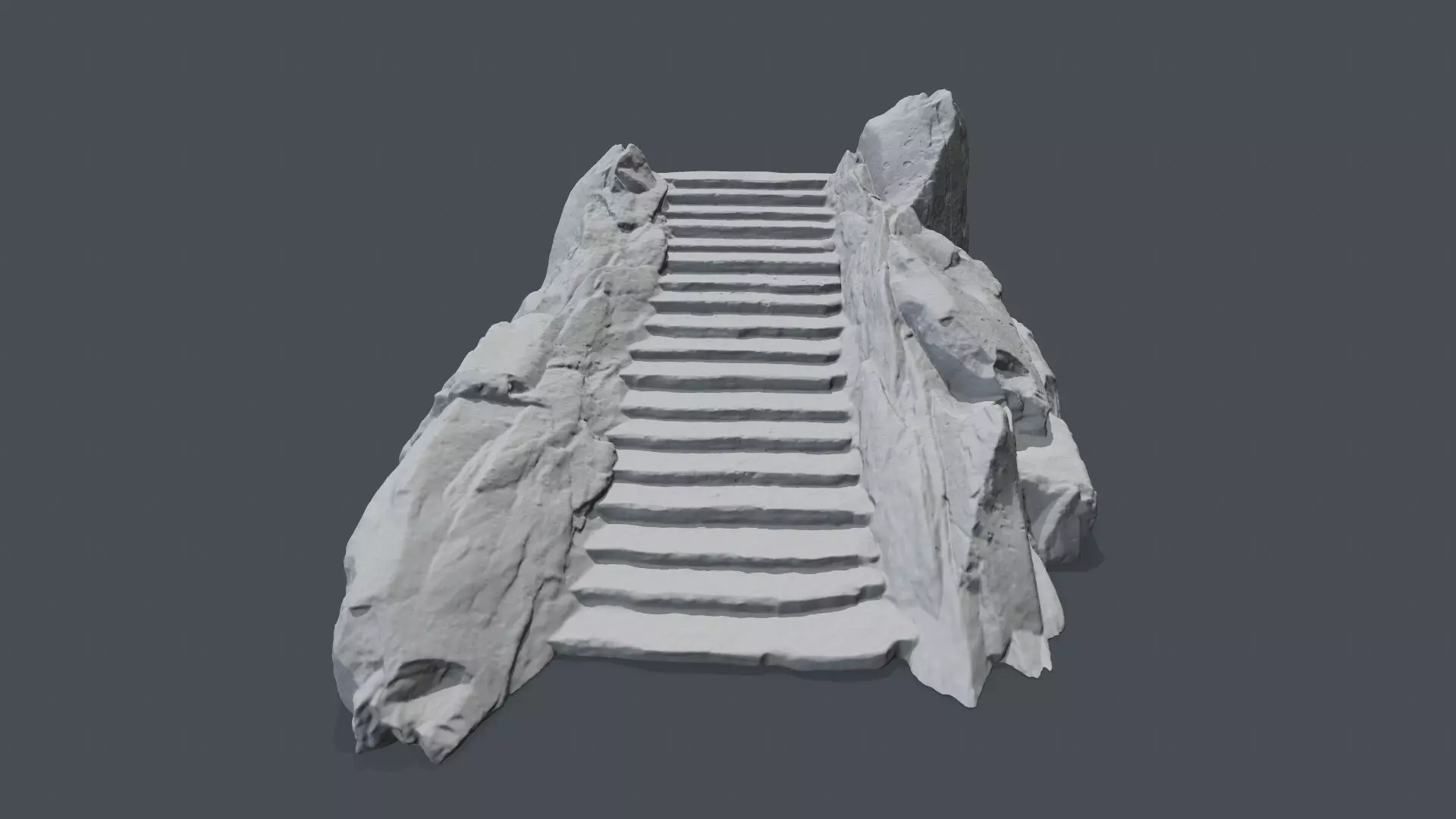 Stair piece of rock 3D print model