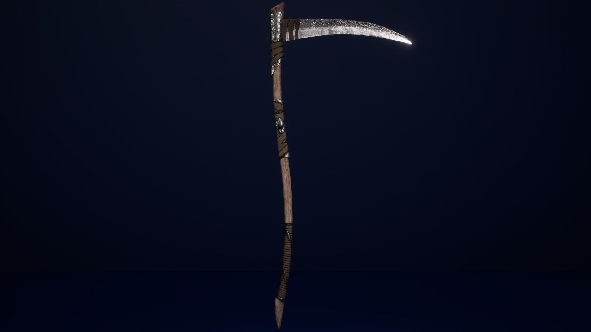 Lady Death Angel female character with 3 texture sets rigged Low-poly 3D model_15