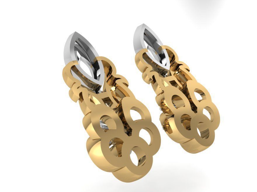 Nice earrings 2399 3D print model 3D print model_2