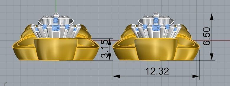 Nice earrings 2399 3D print model 3D print model_6