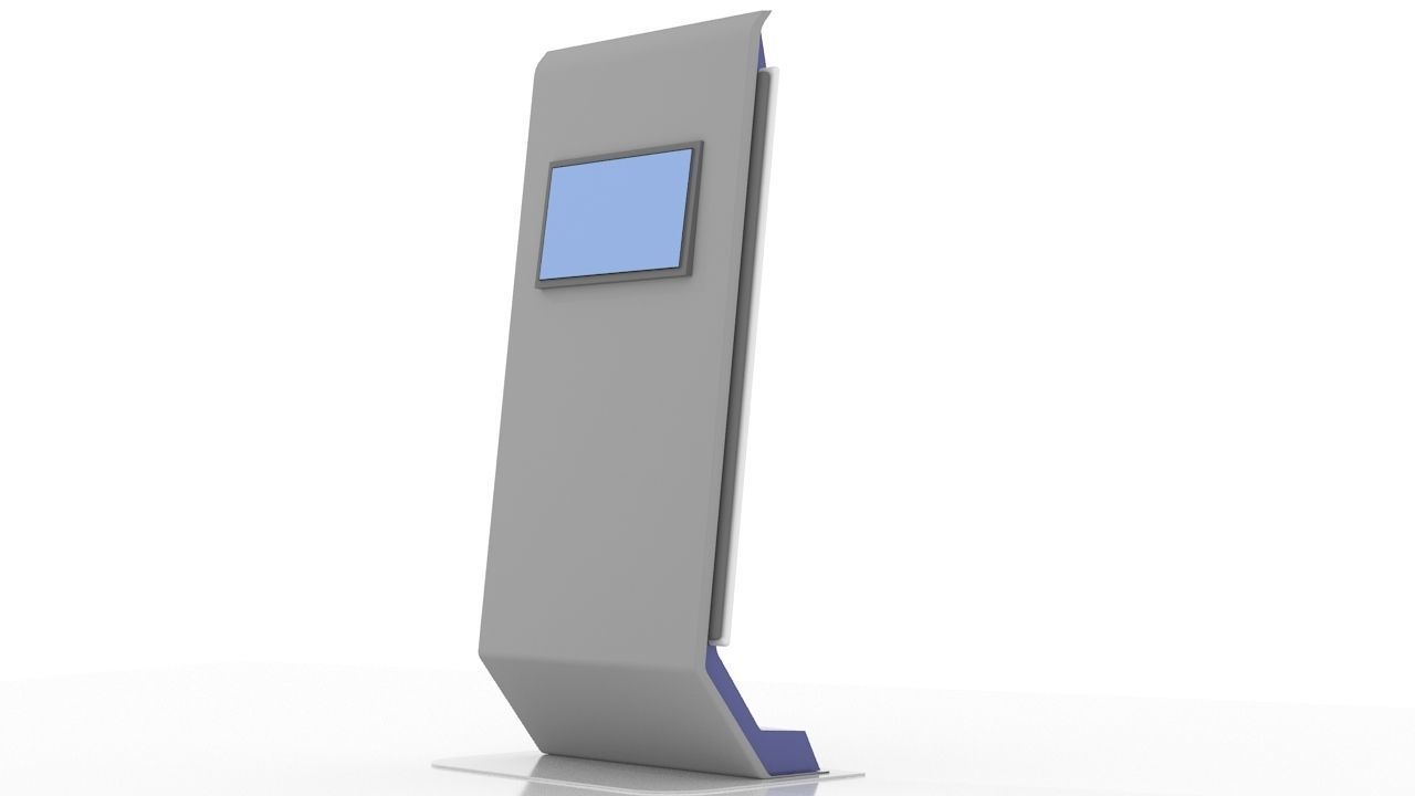 Display Kiosk Low-poly 3D model_3