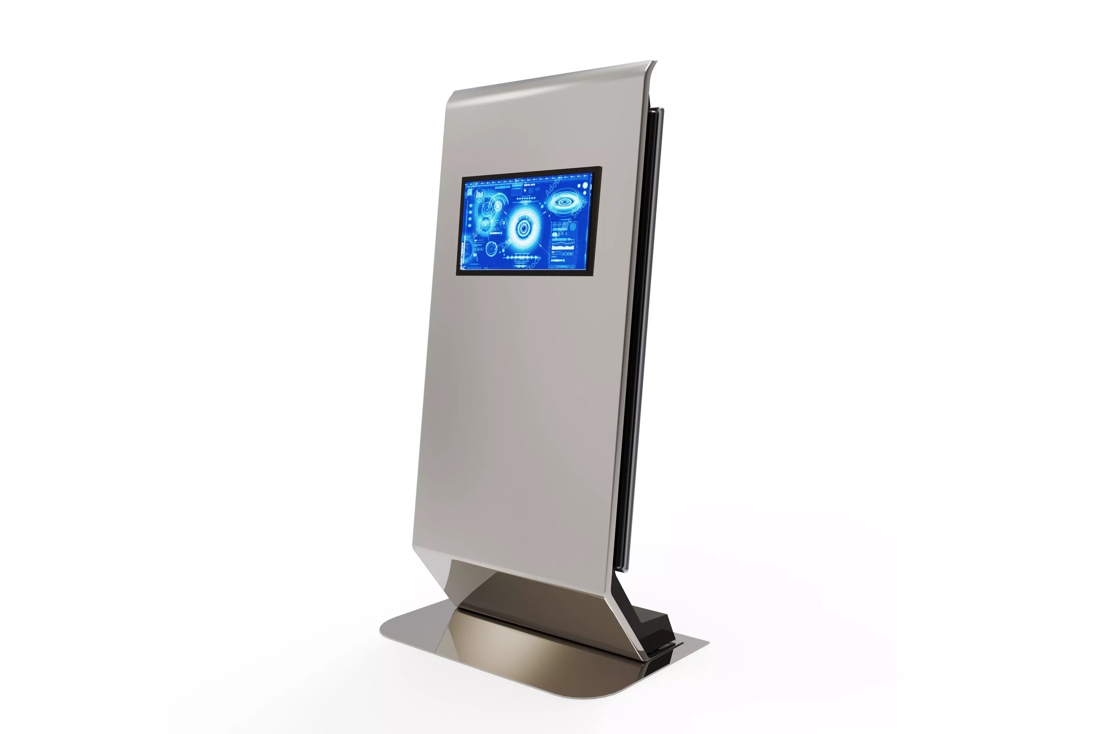 Display Kiosk Low-poly 3D model_0
