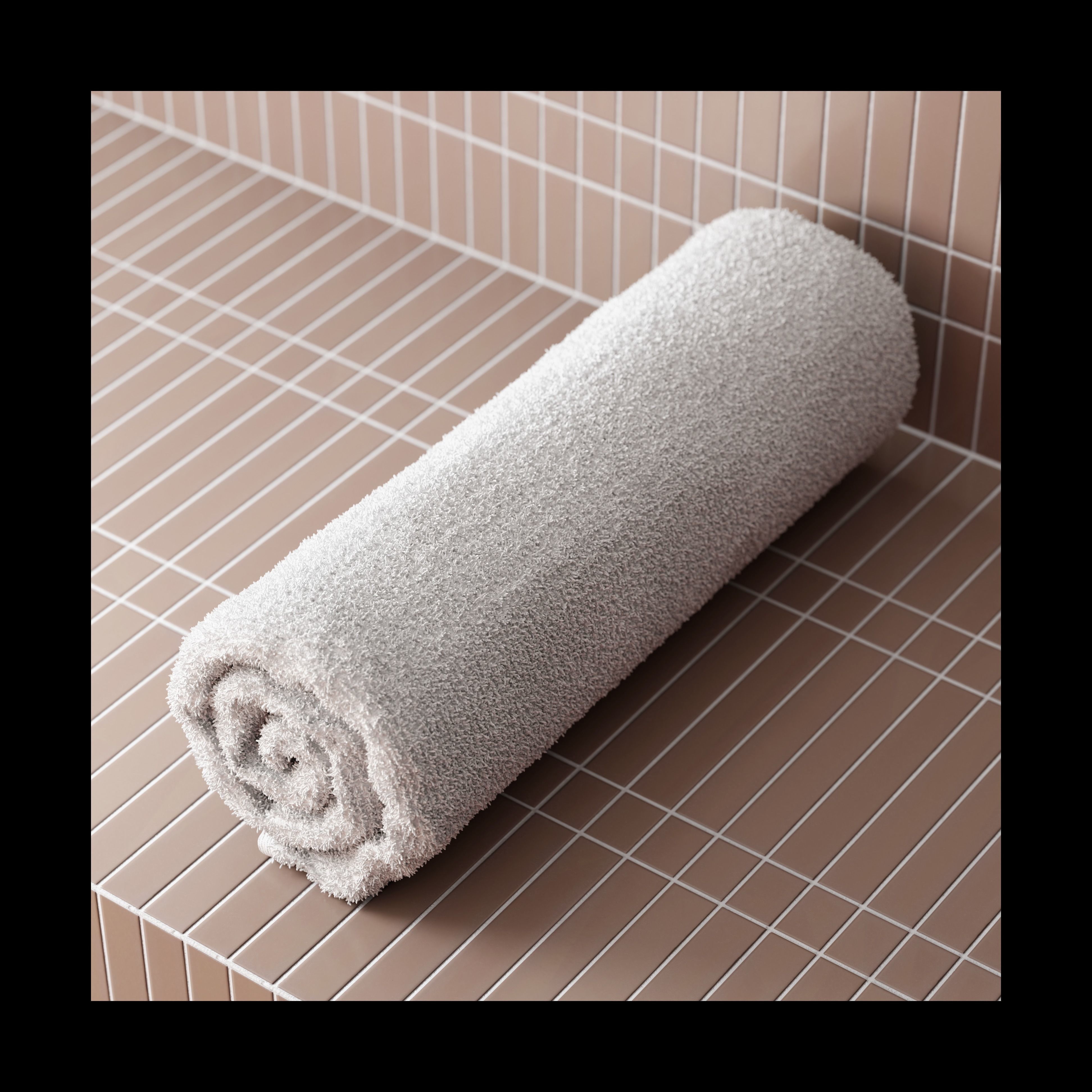 Rolled towel - photorealistic for archviz 3D model_2