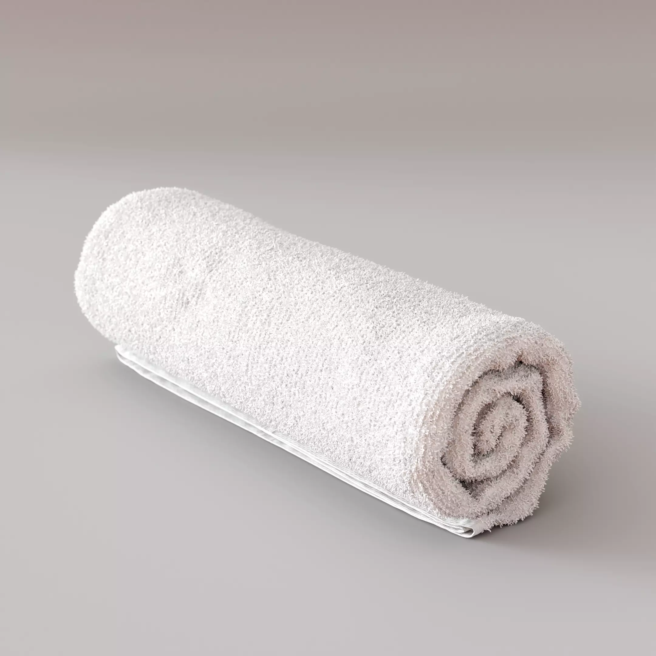 Rolled towel - photorealistic for archviz 3D model_0