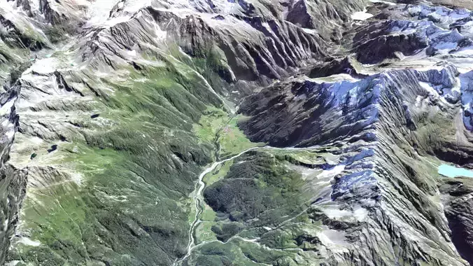 Mountain landscape Tieralplistock Alps Switzerland