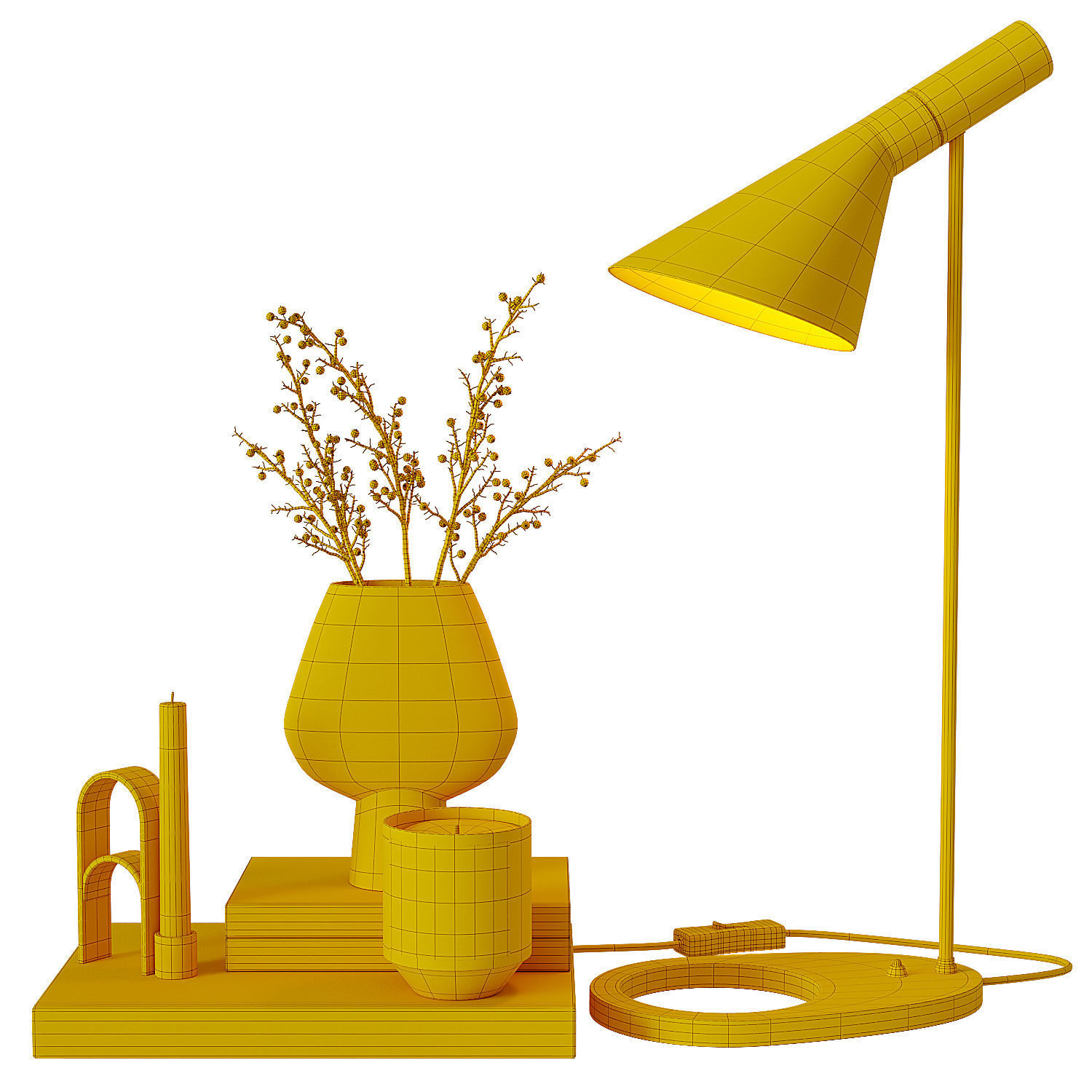 Decorative Set 19 3D model_7