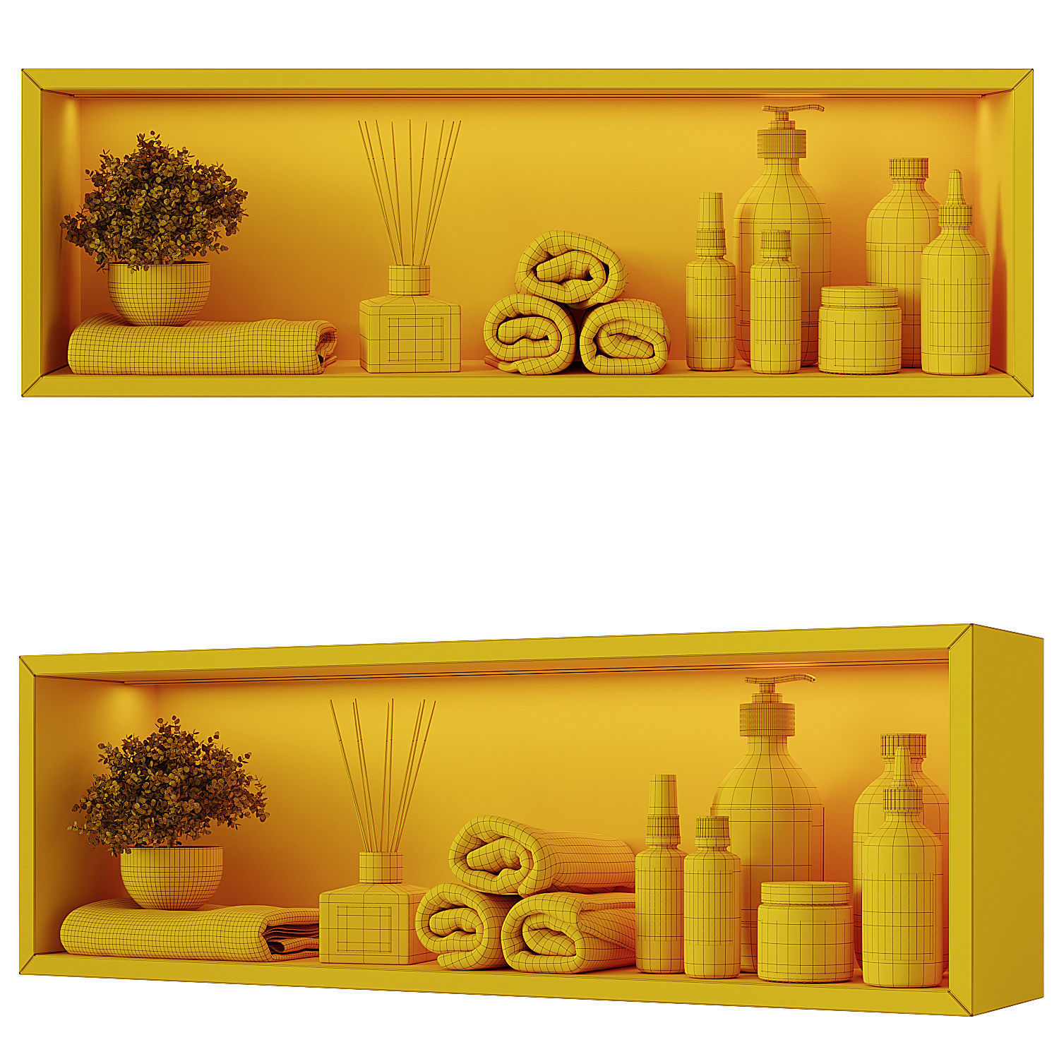 Shelf above the toilet 3 3D model_8