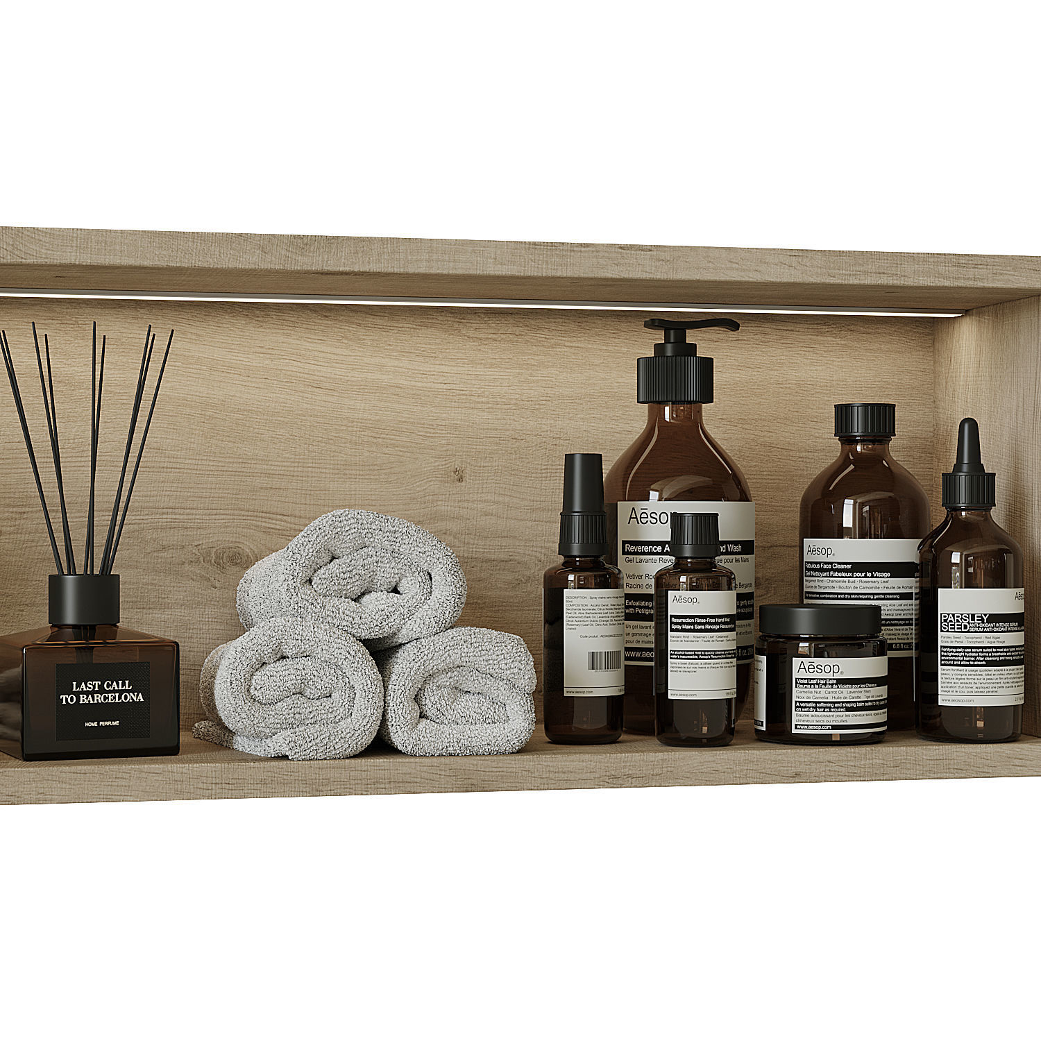 Shelf above the toilet 3 3D model_3