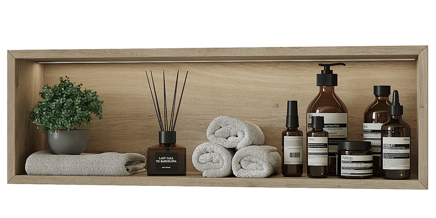 Shelf above the toilet 3 3D model_7