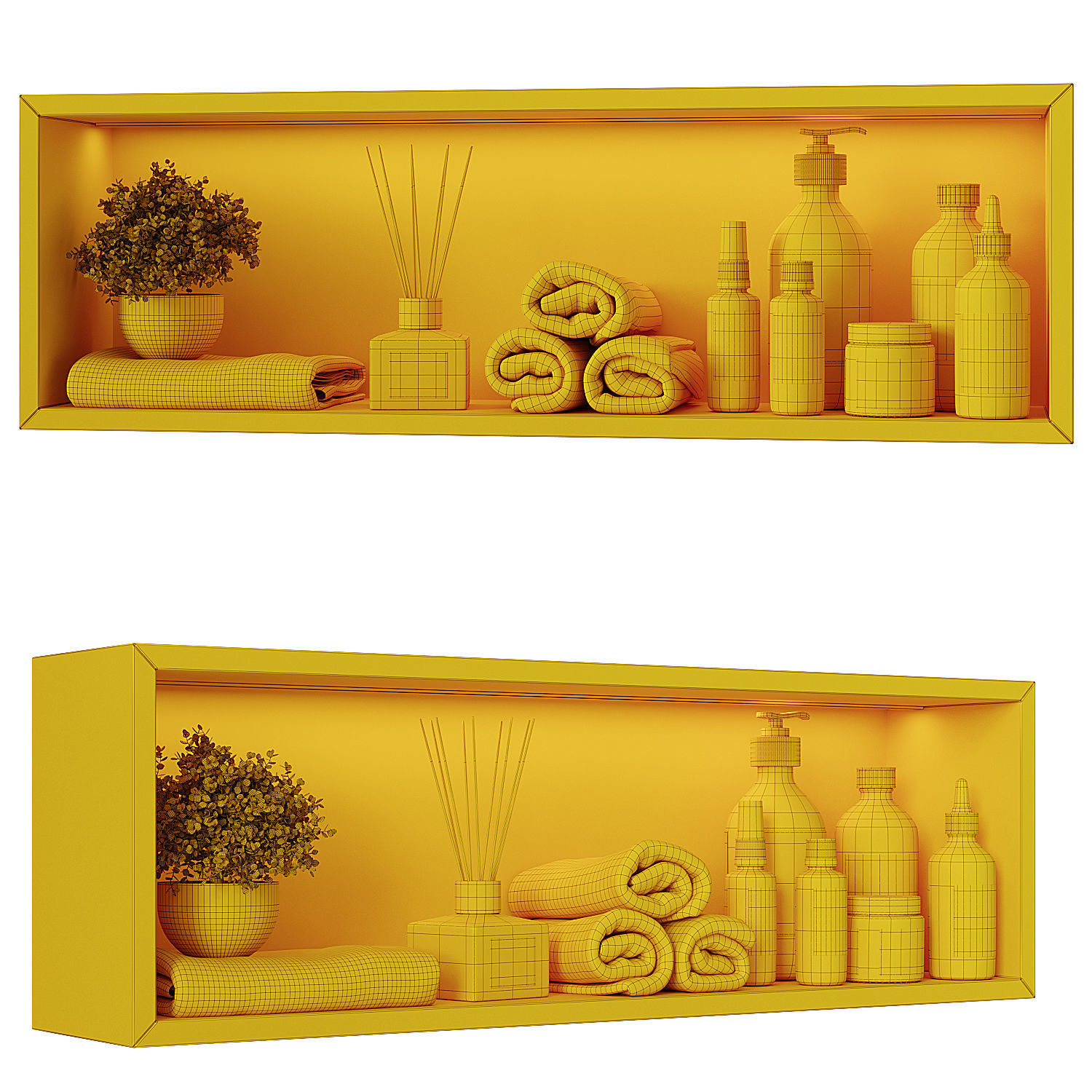 Shelf above the toilet 3 3D model_9