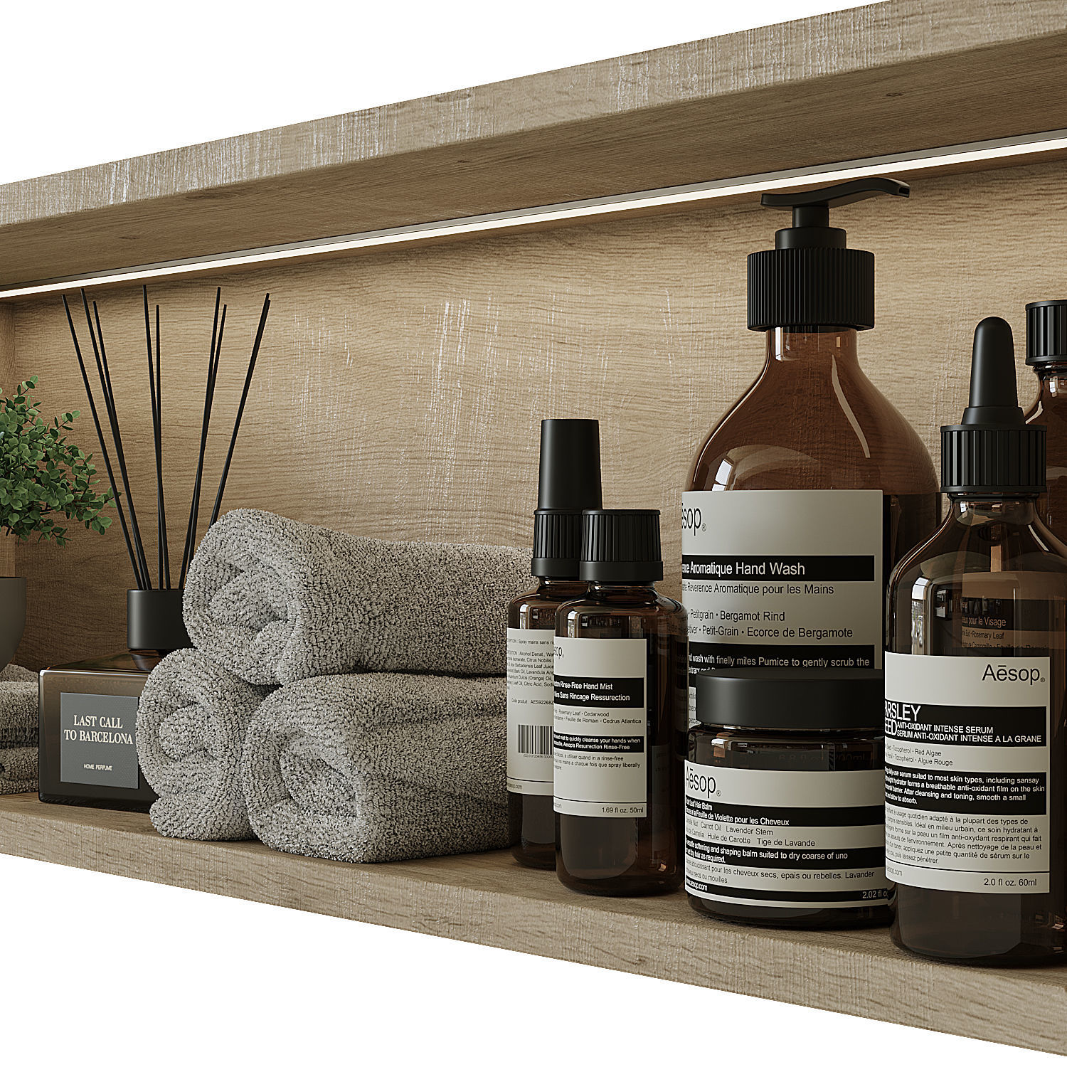 Shelf above the toilet 3 3D model_5