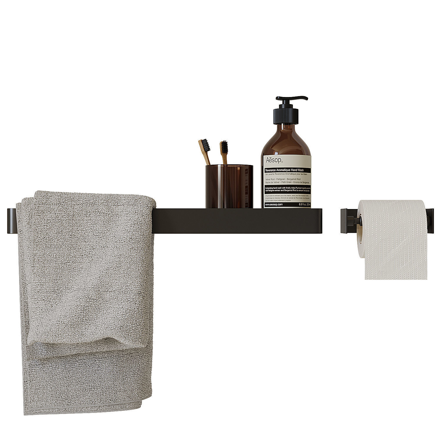 Decorative bathroom set 10 3D model_4