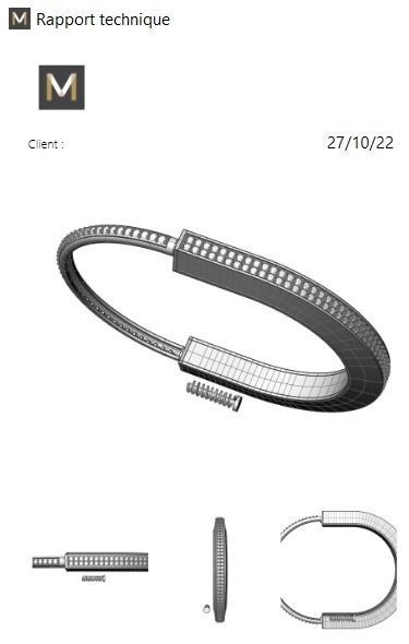 Bracelet Tiffany Lock Two Versions 3D print model_9