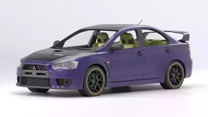 Mitsubishi Lancer Evolution 3d model 3D model