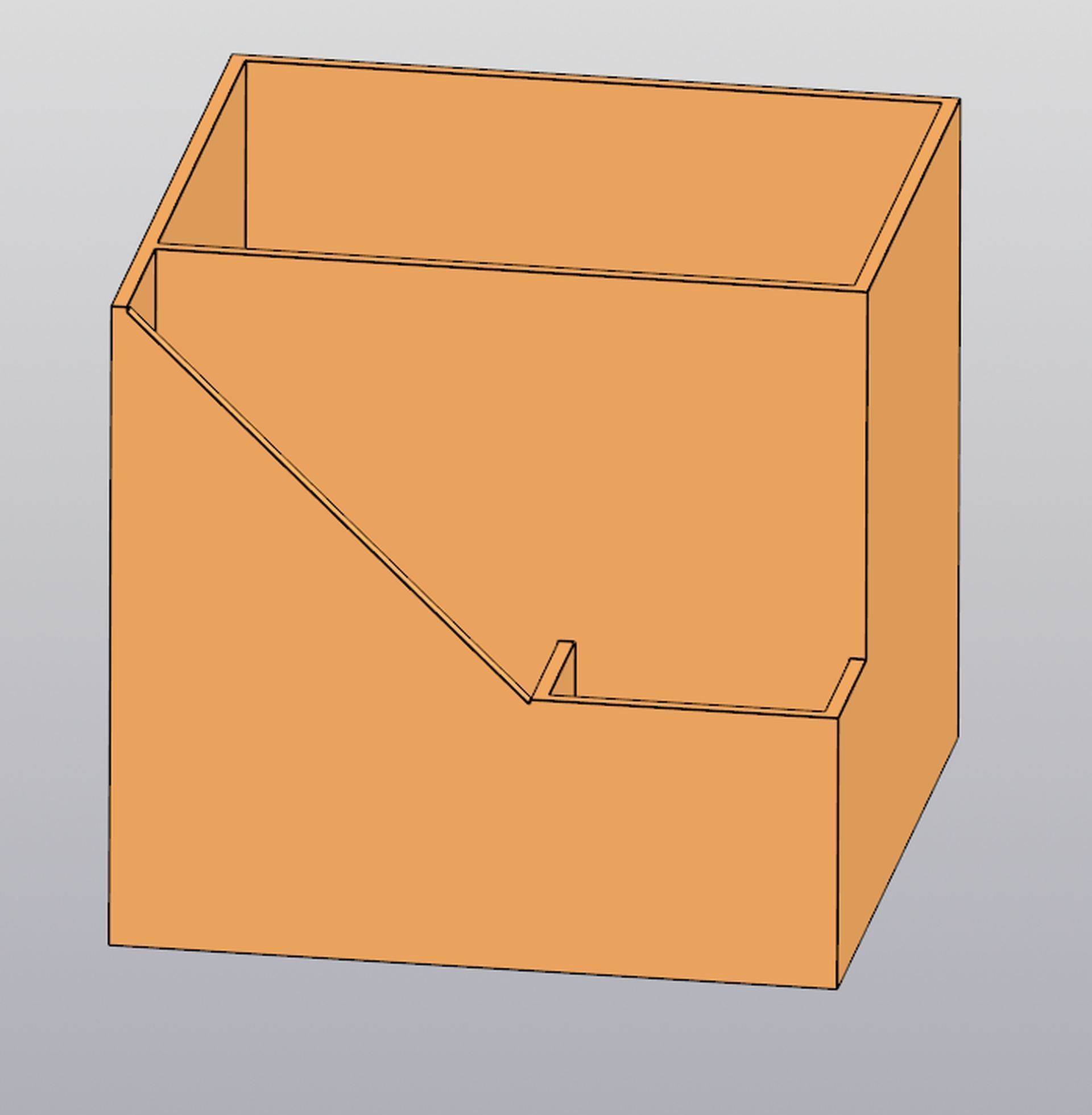Planter Penholder Box 3D print model_3