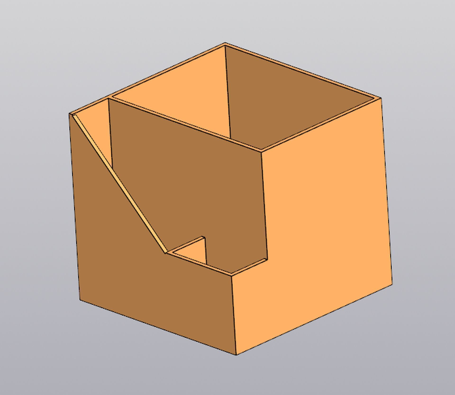 Planter Penholder Box 3D print model_2